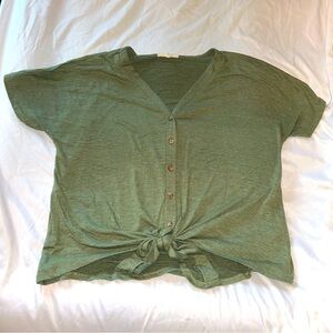 Above & Beyond Green Blouse